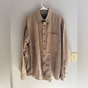 Woolrich Mens Brown Plaid Sportsman Chamois Flannel Camp Shirt SZ XL Chore Work